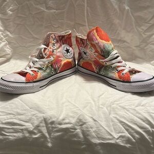🍊 Converse All Star High-Top Sneakers – Citrus Fruit Print (Women’s 8.5, NWT)